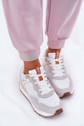 ze semiše  tenisky  Big Star RR274235 HI-POLY SYSTEM béžové