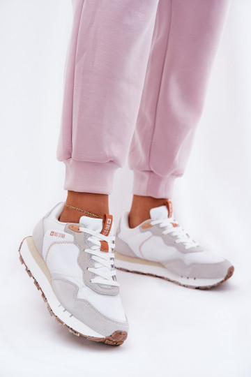 ze semiše  tenisky  Big Star RR274235 HI-POLY SYSTEM béžové 2