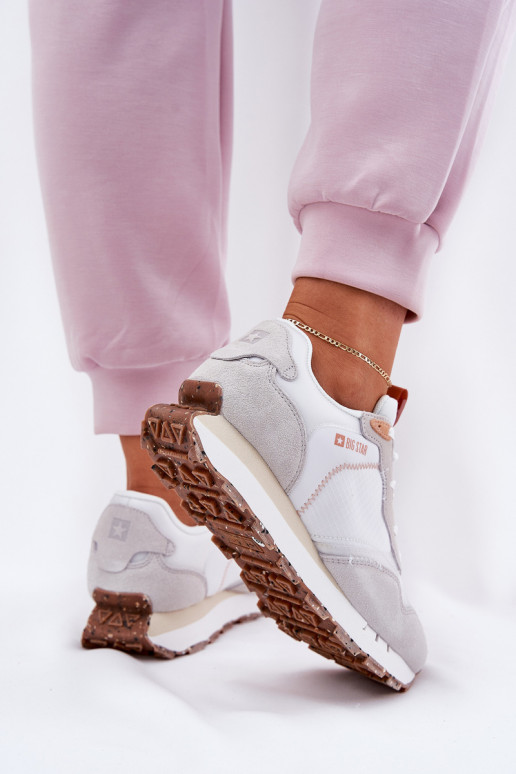 ze semiše  tenisky  Big Star RR274235 HI-POLY SYSTEM béžové ze semiše  tenisky  Big Star RR274235 HI-POLY SYSTEM béžové