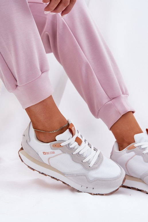 ze semiše  tenisky  Big Star RR274235 HI-POLY SYSTEM béžové ze semiše  tenisky  Big Star RR274235 HI-POLY SYSTEM béžové