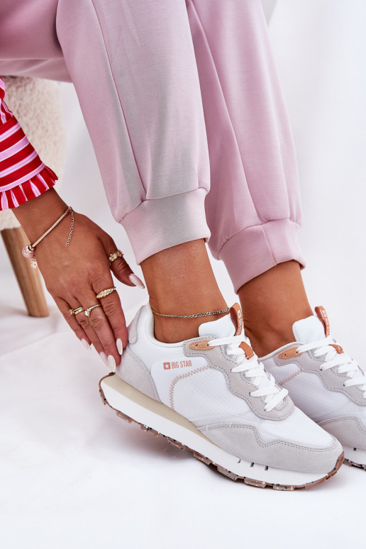 ze semiše  tenisky  Big Star RR274235 HI-POLY SYSTEM béžové ze semiše  tenisky  Big Star RR274235 HI-POLY SYSTEM béžové