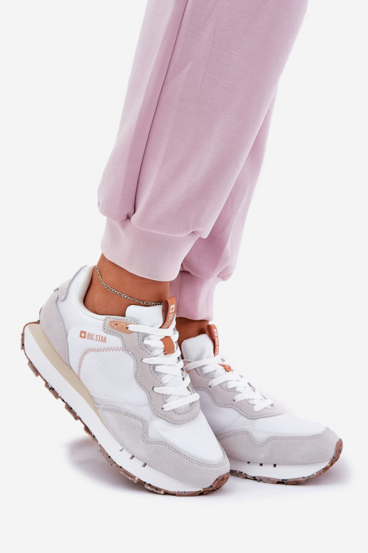 ze semiše  tenisky  Big Star RR274235 HI-POLY SYSTEM béžové ze semiše  tenisky  Big Star RR274235 HI-POLY SYSTEM béžové