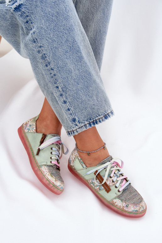 boty   06791-09 světle zelená  boty   06791-09 světle zelená