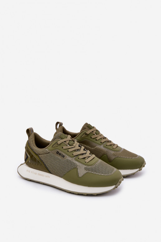 Tenisky  s platformou Big Star RR174360 Hi-Poly System khaki Tenisky  s platformou Big Star RR174360 Hi-Poly System khaki