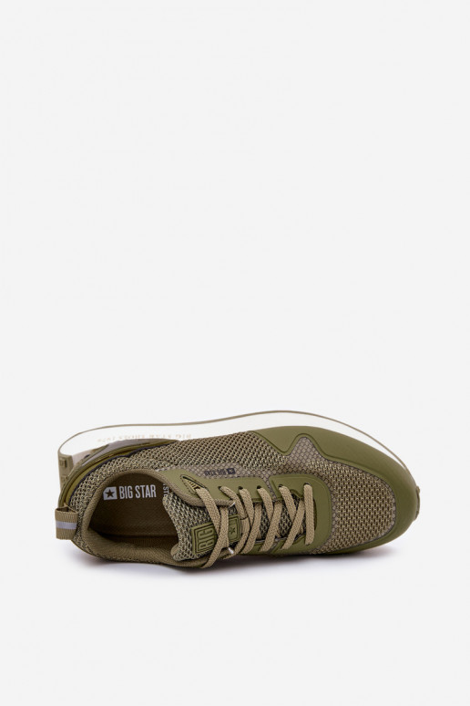 Tenisky  s platformou Big Star RR174360 Hi-Poly System khaki Tenisky  s platformou Big Star RR174360 Hi-Poly System khaki