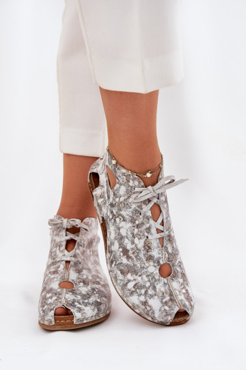  Dřeváky  03426-46 Bílá-béžové 2