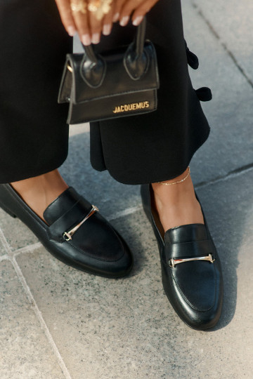  boty Dámské mokasíny  K6809-01 Černé