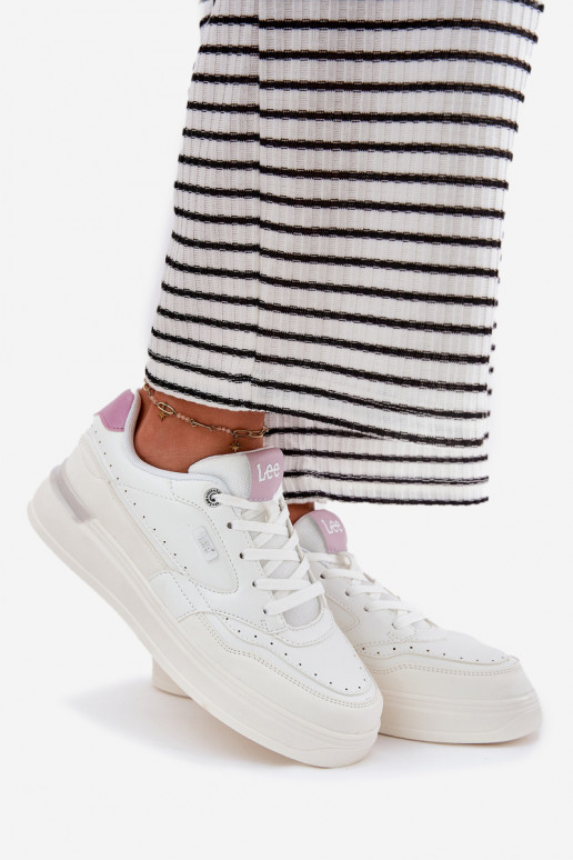 Tenisky  s platformou LEE EMMA WOMEN LOW 50251014.00L bílé Tenisky  s platformou LEE EMMA WOMEN LOW 50251014.00L bílé