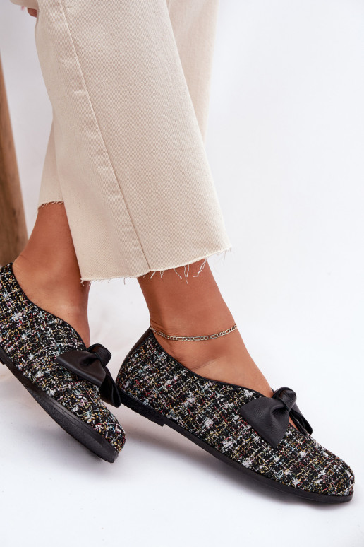 baleríny se stuhami Laura Messi 2921 Černé baleríny se stuhami Laura Messi 2921 Černé