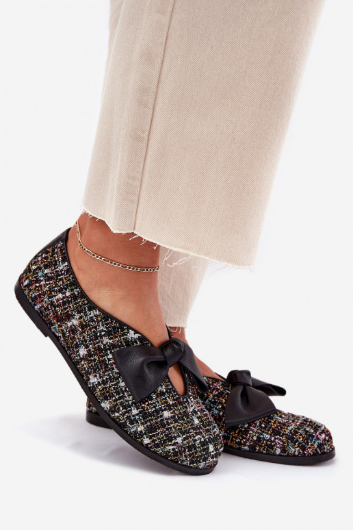 baleríny se stuhami Laura Messi 2921 Černé baleríny se stuhami Laura Messi 2921 Černé