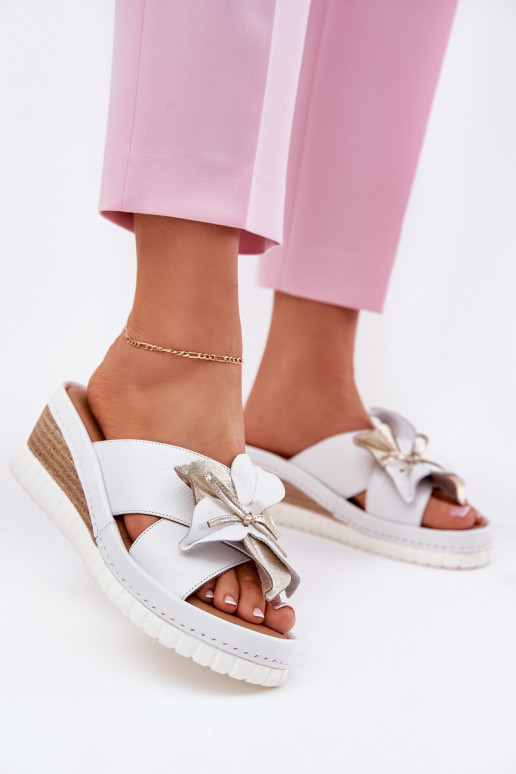 Pantofle     Artiker 52C0537 bílé