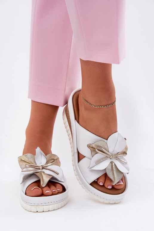 Pantofle     Artiker 52C0537 bílé