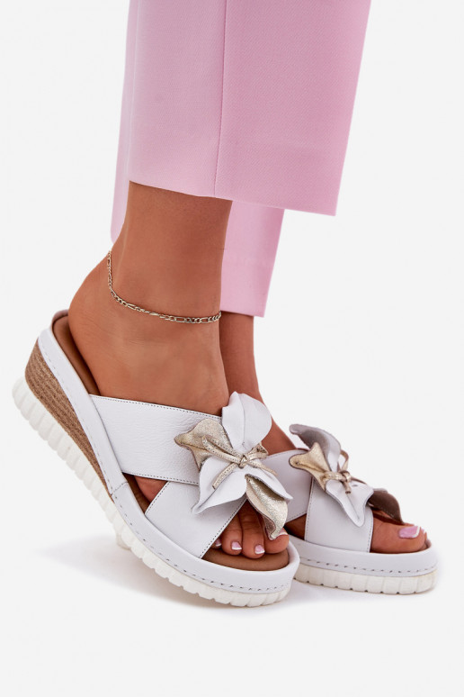 Pantofle     Artiker 52C0537 bílé