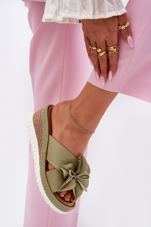 Pantofle     Artiker 52C0503 zelené