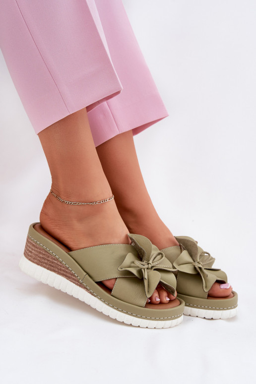 Pantofle     Artiker 52C0503 zelené