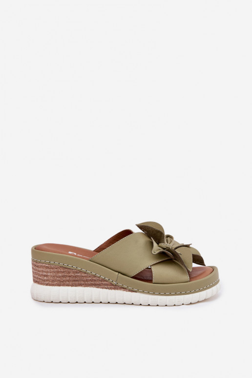 Pantofle     Artiker 52C0503 zelené