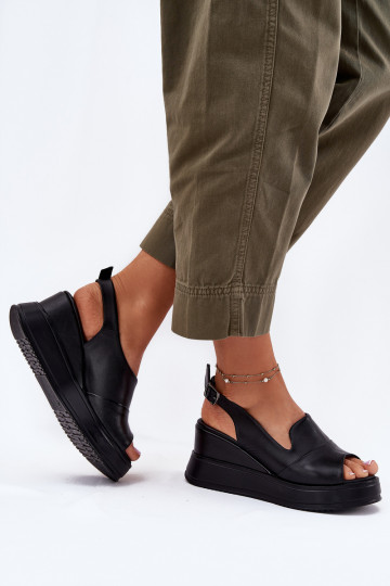   Sandály na platformě Artiker 52C0484 Černé