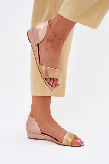 Dámské sandály  01971-72 růžově zlatá