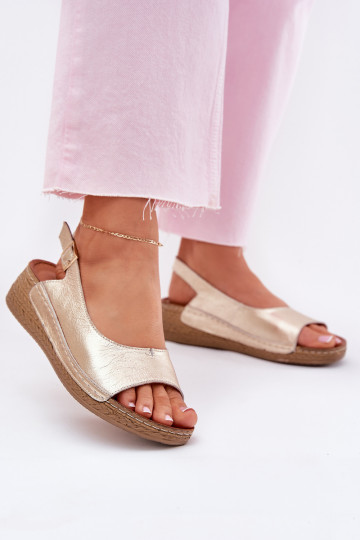 Dámské sandály    L7069 -25 zlaté barvy