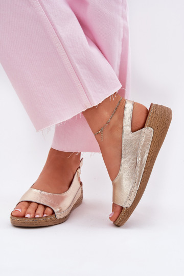 Dámské sandály    L7069 -25 zlaté barvy 2