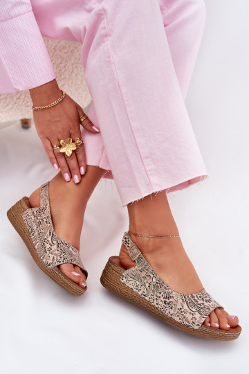 Dámské sandály    L7069-04 béžové