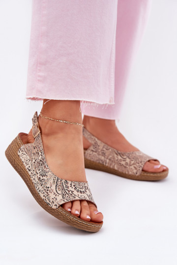 Dámské sandály    L7069-04 béžové 2