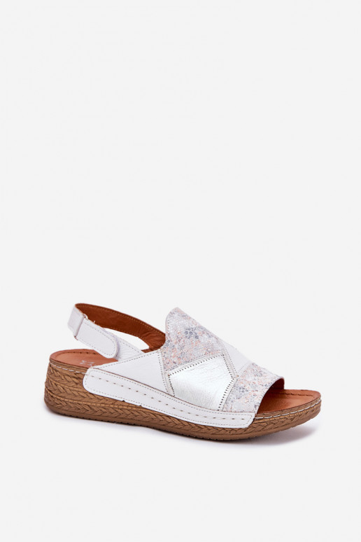 Dámské sandály     L7067-11 bílé Dámské sandály     L7067-11 bílé