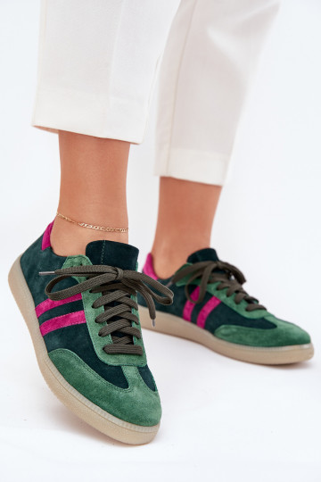 Zazoo N1068 ze semiše  Tenisky  khaki