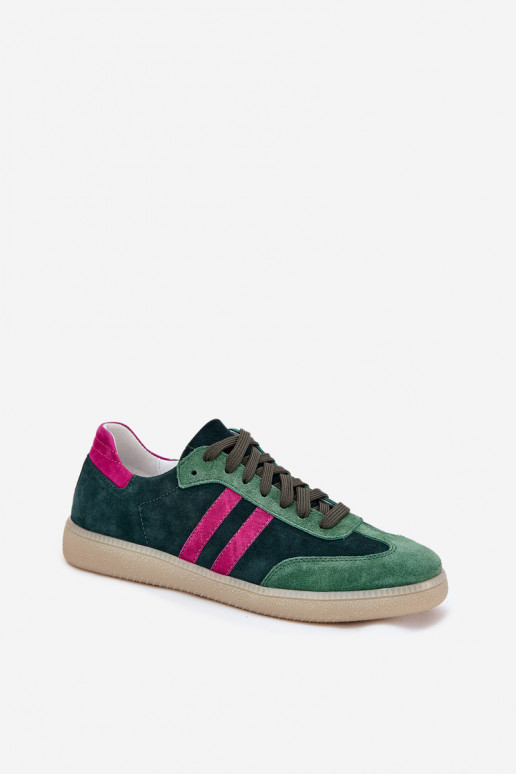 Zazoo N1068 ze semiše  Tenisky  khaki Zazoo N1068 ze semiše  Tenisky  khaki