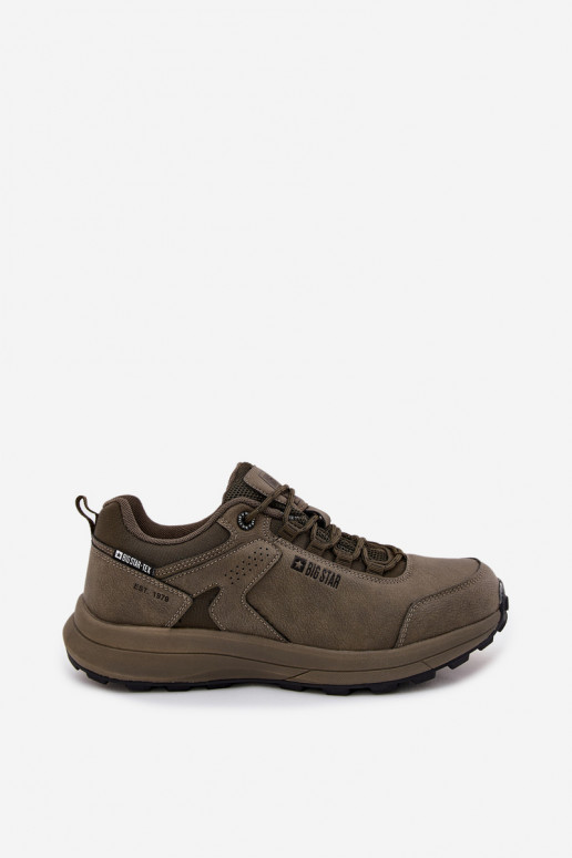 tenisky   Big Star OO174367 HI-POLY SYSTEM khaki tenisky   Big Star OO174367 HI-POLY SYSTEM khaki