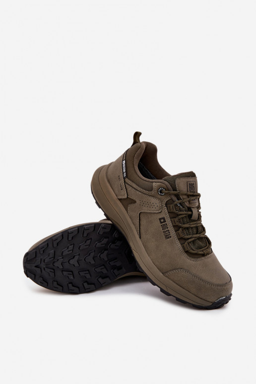 tenisky   Big Star OO174367 HI-POLY SYSTEM khaki tenisky   Big Star OO174367 HI-POLY SYSTEM khaki