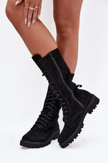 Semišové boty   Zazoo 3103 Černé