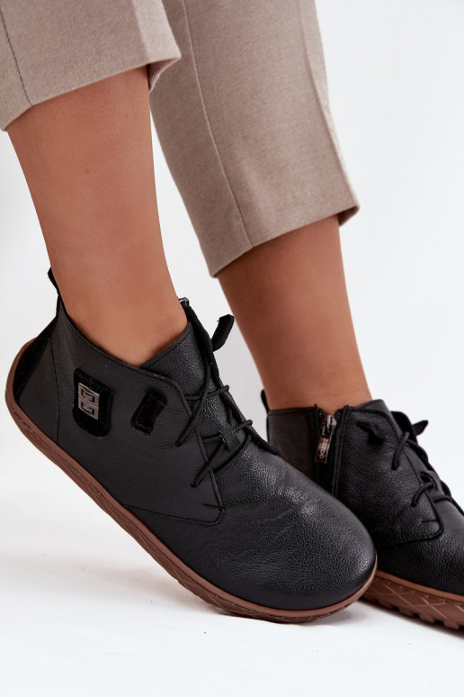  boty Barefoot   Detalem Zazoo 30072 Černé