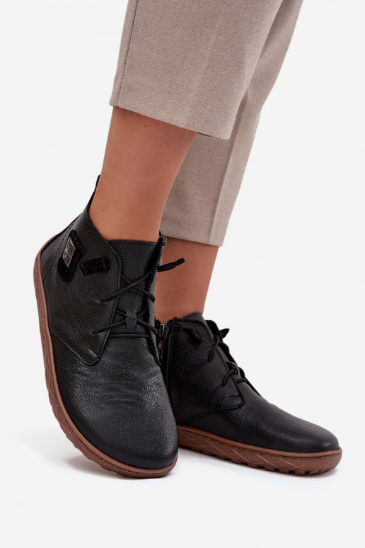  boty Barefoot   Detalem Zazoo 30072 Černé