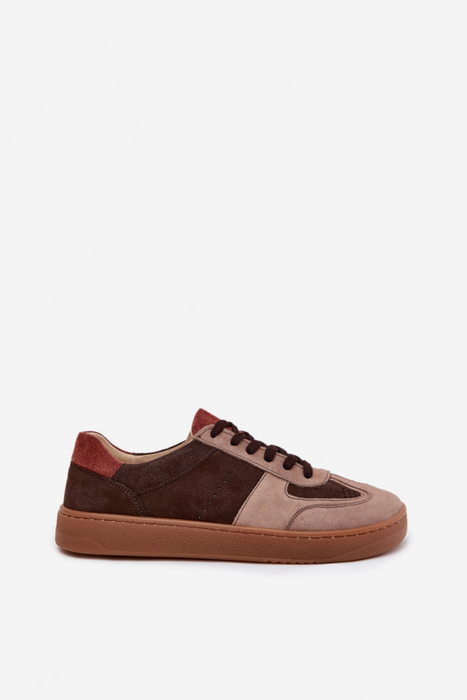 ze semiše Tenisky Barefoot  Zazoo N1277 hnědá  ze semiše Tenisky Barefoot  Zazoo N1277 hnědá