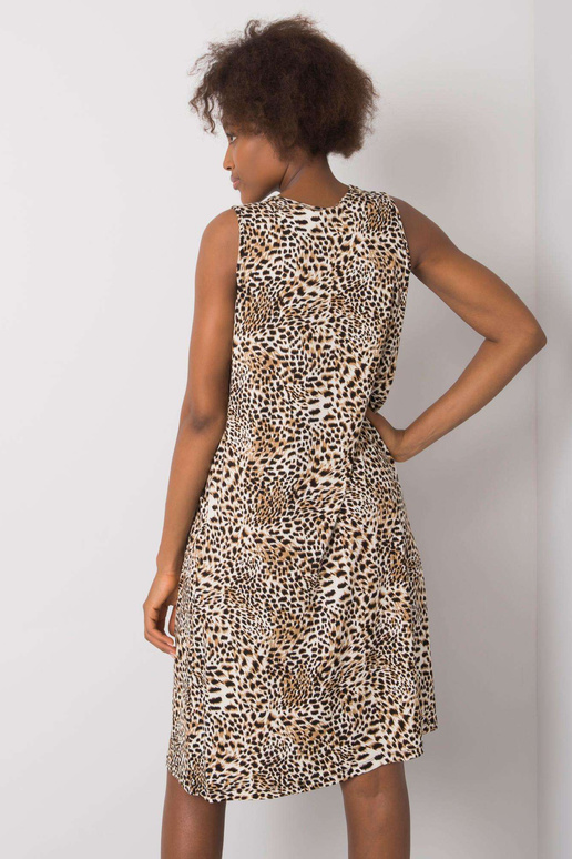 Šaty černo-pískové