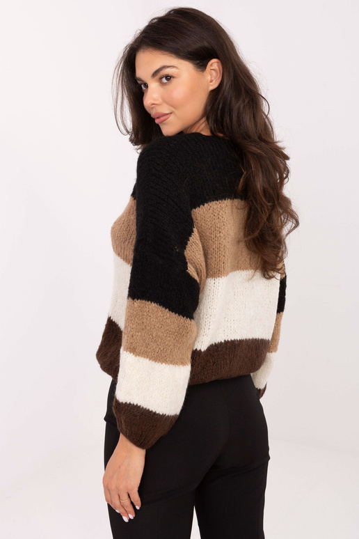 Svetr - černo-hnědý