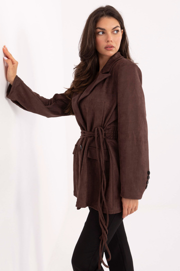 Tmavě hnědý kabát 2