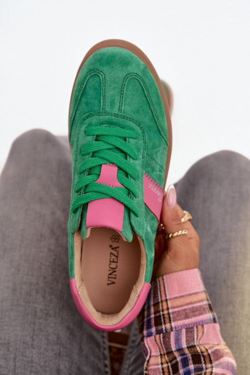 ze semiše Tenisky  Vinceza 79576 zelené ze semiše Tenisky  Vinceza 79576 zelené