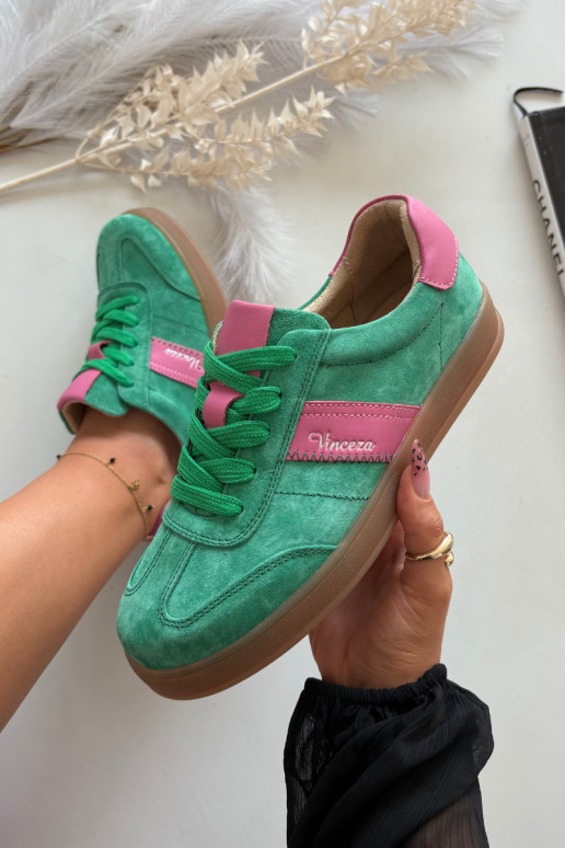 ze semiše Tenisky  Vinceza 79576 zelené ze semiše Tenisky  Vinceza 79576 zelené