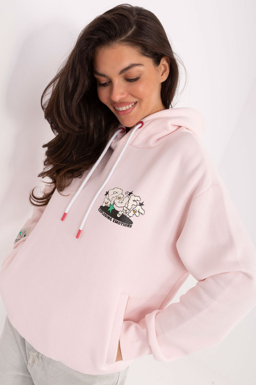 Světle růžový svetr