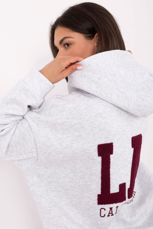 Světle šedá mikina