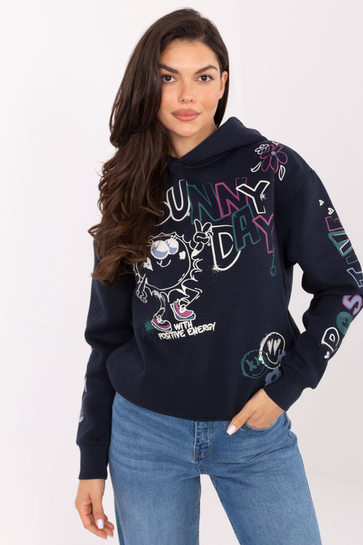 Tmavě modrá mikina