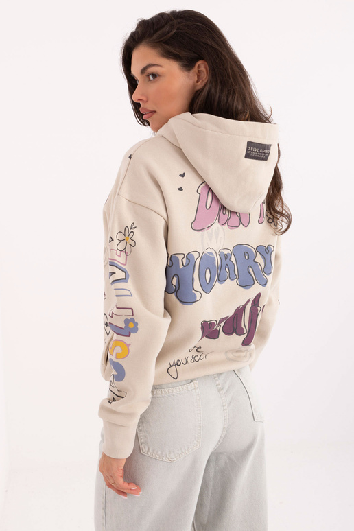 Světle hnědá mikina