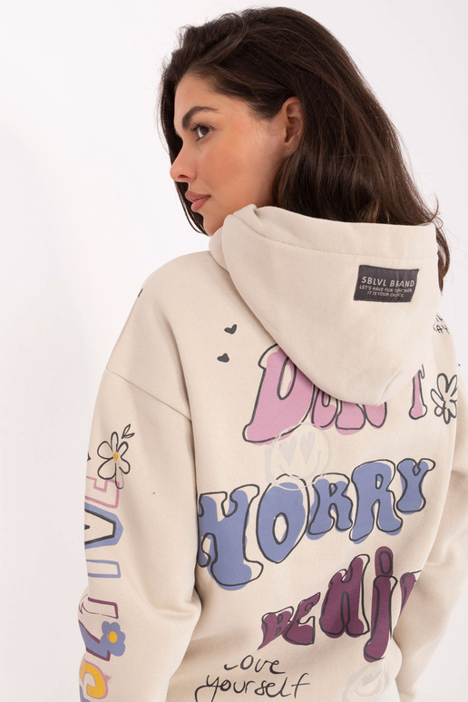 Světle hnědá mikina