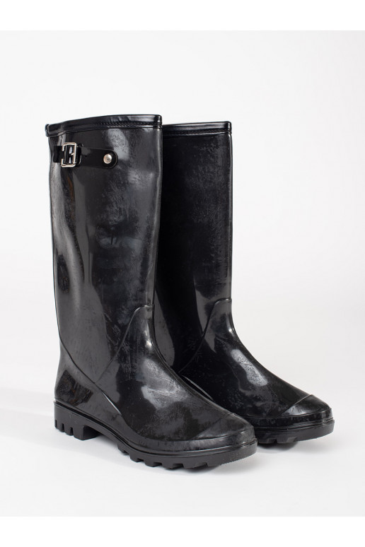 Černé  gumové holínky