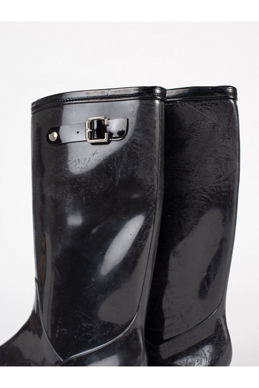 Černé  gumové holínky