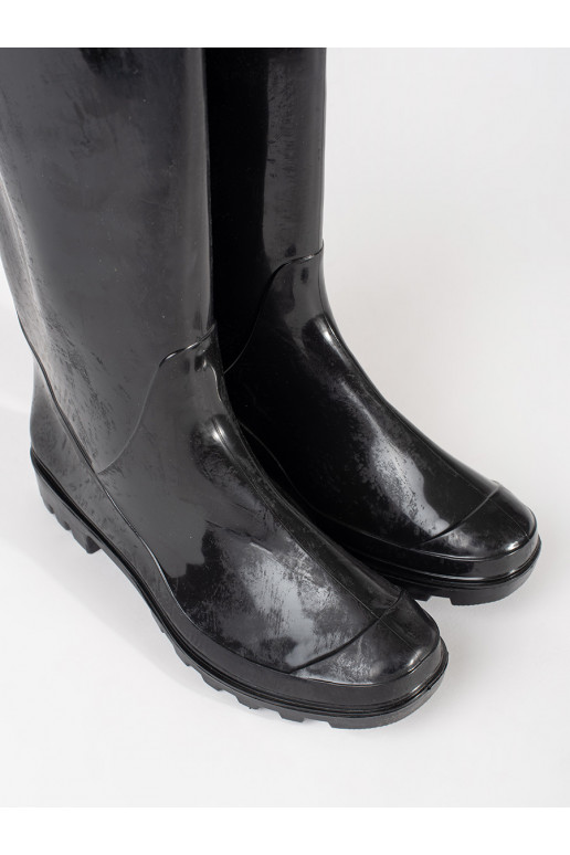 Černé  gumové holínky