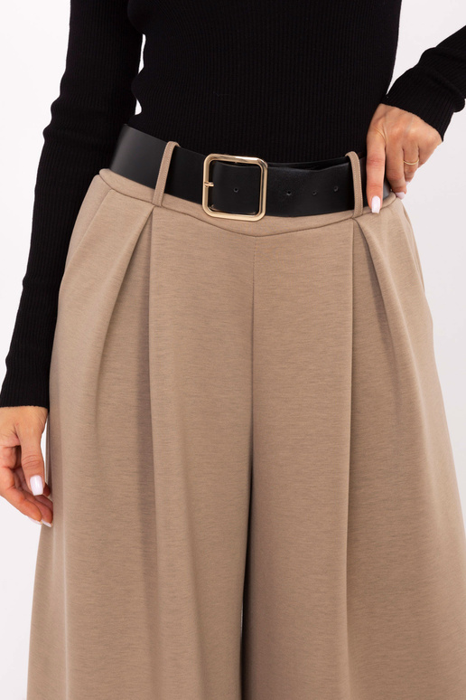 Tmavě pískové kalhoty