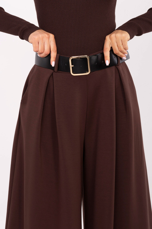 Tmavě hnědé kalhoty Tmavě hnědé kalhoty